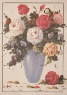 FLOWERS Vintage Postcard CPSM #PAS663.GB - Flowers