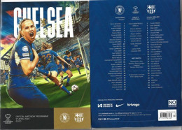 Chelsea Vs FC Barcelona | UEFA Women's Champions League,match 27 April 2024. Official Program 36 Pages Full Color - Equipos Famosos