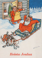 SANTA CLAUS CHRISTMAS Holidays Vintage Postcard CPSM #PAK106.GB - Santa Claus