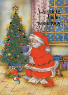 SANTA CLAUS CHRISTMAS Holidays Vintage Postcard CPSM #PAK184.GB - Kerstman