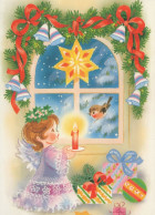 ANGEL CHRISTMAS Holidays Vintage Postcard CPSM #PAJ296.GB - Engelen