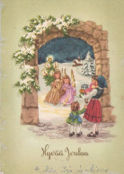 ANGEL CHRISTMAS Holidays Vintage Postcard CPSM #PAH659.GB - Angels