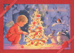 ANGEL CHRISTMAS Holidays Vintage Postcard CPSM #PAH089.GB - Angels