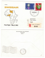Suisse /Schweiz // Poste Aérienne // 1962 // Vol Zurich-Tripoli 2.5.1962  (RF62.14.a) - Premiers Vols