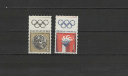 Czechoslovakia 1966 Olympic Games Mexico, Set Of 2 MNH - Sommer 1968: Mexico