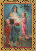 ANGE Noël Bébé JÉSUS Vintage Carte Postale CPSM #PBP381.FR - Angels