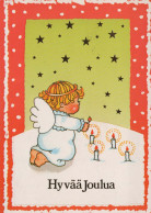 ANGE Noël Vintage Carte Postale CPSM #PBP443.FR - Engelen