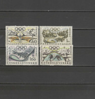 Czechoslovakia 1968 Olympic Games Grenoble Set Of 4 MNH - Hiver 1968: Grenoble