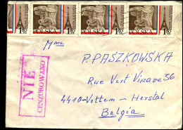 Cover To Vottem-Herstal, Belgium - Lettres & Documents
