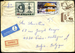 Cover To Grace-Hollogne, Belgium - Lettres & Documents