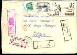 Registered Cover To Grace-Hollogne, Belgium - Cartas & Documentos