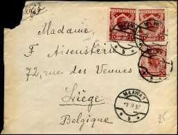 Cover To Liège, Belgium - Cartas & Documentos
