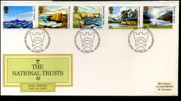 UK - FDC - The National Trusts - 1981-1990 Em. Décimales