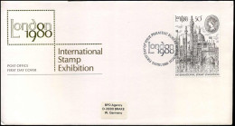 UK - FDC - London 1980, International Stamp Exhibition - 1971-80 Ediciones Decimal