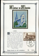 1663 Op Zijde/gouden Blad - Lobbes - Cartoline Commemorative - Emissioni Congiunte [HK]