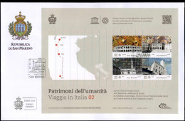 San Marino - FDC 2014 - Patrimoni Dell'umanita, Viaggio In Italia 02 - FDC