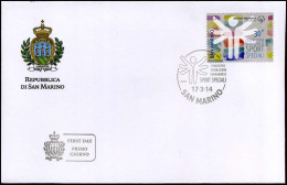 San Marino - FDC 2014 - 30th Anniversary Of The San Marino Federation Of Special Sports - FDC
