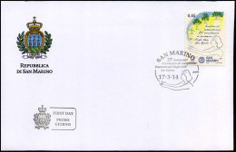 San Marino - FDC 2014 - 25° ANN. FONDAZIONE DEL SOROPTIMIST INTERNATIONAL SINGLE CLUS DI SAN MARINO - FDC