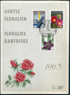 Herdenkingskaart / Souvenir - Gentse Floraliën 1965 - 1315/17 - Cartas Commemorativas - Emisiones Comunes [HK]