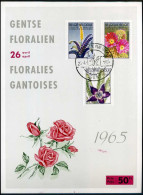 Herdenkingskaart / Souvenir - Gentse Floraliën 1965 - 1315/17 - Cartes Souvenir – Emissions Communes [HK]
