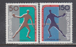 Yugoslavia 1965 - Table Tennis World Championships, Mi-Nr. 1104/05, MNH** - Tenis De Mesa