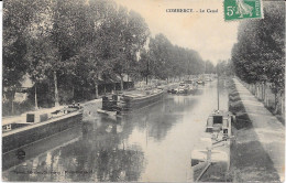 55 COMMERCY - Canal - Péniches - Commercy