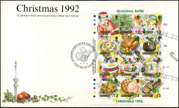 FDC - Christmas 1992 - Guernsey