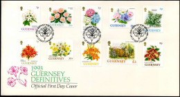 FDC - Definitives 1993 - Guernesey