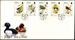 FDC - Jersey - Birds Of Winter - Jersey