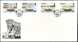 FDC -  Ships - Jersey