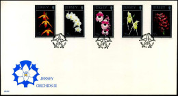 Jersey - FDC - Orchids III - Orquideas