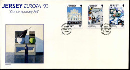 Jersey - FDC - Europa CEPT 1993 - Contemporary Art - 1993