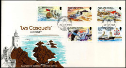 FDC - Les Casquets  -  Ships - Alderney