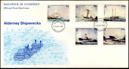 FDC - Alderney Shipwrecks - Ships - Alderney