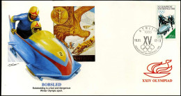 FDC DDR - XXIV Olympiad -  Bobsled - Other & Unclassified