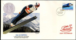 FDC Finland - XXIV Olympiad - Ski Jumping - Sonstige & Ohne Zuordnung