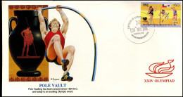 FDC Chile - XXIV Olympiad - Pole Vault - Andere & Zonder Classificatie