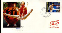 FDC Côte-D'Ivoire - XXIV Olympiad - Rings - Other & Unclassified