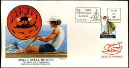 FDC Espana - XXIV Olympiad - Single Scull Rowing - Other & Unclassified