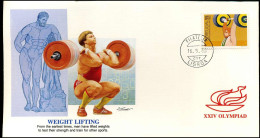 FDC Portugal - XXIV Olympiad - Weight Lifting - Autres & Non Classés