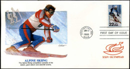 FDC USA - XXIV Olympiad - Alpine Skiing - Andere & Zonder Classificatie