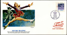 FDC Canada - XXIV Olympiad - Figure Skating - Autres & Non Classés