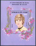 Ivory Coast 628, MNH. Michel 723 Bl. Princess Diana, 21st Birthday, 1982 - Ivoorkust (1960-...)