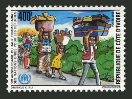 Ivory Coast 1093,MNH. UN High Commissioners For Refugees,50th Ann.2000. - Costa De Marfil (1960-...)