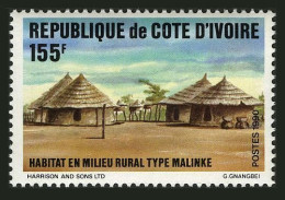 Ivory Coast 889,MNH.Michel 1018. Rural Village,1990. - Ivory Coast (1960-...)