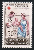 Ivory Coast 214, Hinged. Mi 267. National Red Cross, 1964. Vaccinating Child. - Costa De Marfil (1960-...)