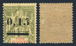 Ivory Coast 20,lightly Hinged.Michel 20. Navigation & Commerce,new Value,1904. - Costa De Marfil (1960-...)