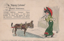 DONKEY Animals Vintage Antique Old CPA Postcard #PAA095.GB - Donkeys