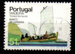 PORTUGAL    -   MADERE  -   1984  .Y&T N° 101 Oblitéré.   Bateau  à Voile - Madère