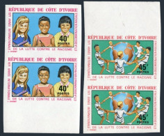 Ivory Coast 319-320 Imperf Pairs,MNH.Michel 389-390. IYARD-1971. - Ivory Coast (1960-...)